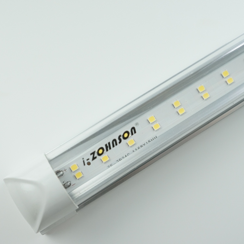 Accesorio de tubo LED integrado de doble fila Flat T8